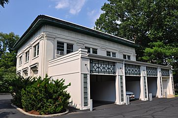 A large Art Deco garage building