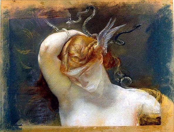 Giulio Aristide Sartorio - Study for the Head of the Gorgon, 1895