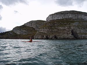 Great Orme and Kayaker