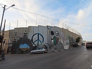 Holy Land 2022 (1) P469 Bethlehem barrier graffiti