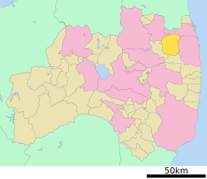 Location of Iitate in Fukushima Prefecture