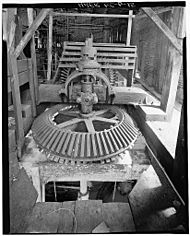 Interior view of the power house Glencoe Cotton Mills Glencoe Alamance County North Carolina April 1978