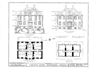 John Carlyle House, 123 North Fairfax Street, Alexandria, Independent City, VA HABS VA,7-ALEX,13- (sheet 2 of 8)