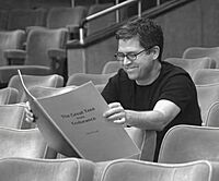 John Powell with his Score (cropped, denoised)