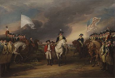 John Trumbull - The Surrender of Lord Cornwallis at Yorktown, October 19, 1781 - 1832.4 - Yale University Art Gallery
