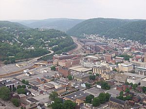 View of Johnstown from inclined plane
