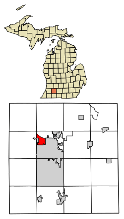 Location of Westwood, Michigan