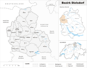 Location of Dielsdorf District