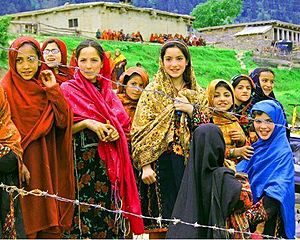 Kashmiri girls from northern Kashmir Valley.