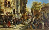 Konstantin Makovsky. Muhammed's carpet moving from Mecca to Cairo