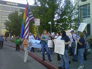 Lauren Scott Don't Ask, Don't Tell protest