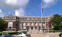 The Limestone County Courthouse in Groesbeck
