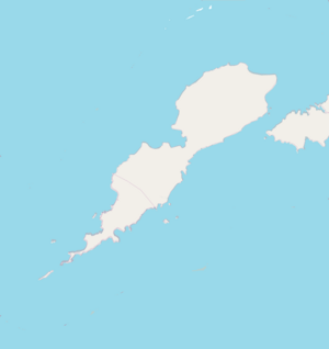 Location map Umnak Island