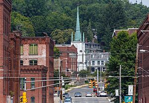 Looking north from South Main Street