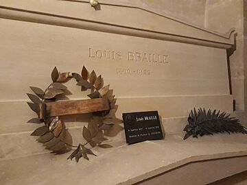 Louis Braille's tomb