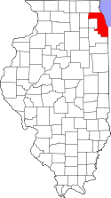 Location within Illinois