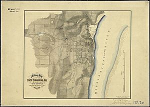 Military Map of Cape Girardeau, Mo., and Vicinity, Showing the location of the Forts. Wm. Hoelcke, Captn. ^amp, Addl.... - NARA - 305778