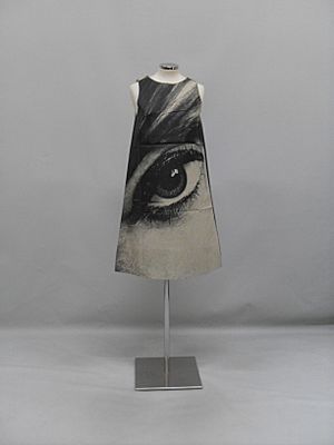 Mystic Eye Pop art paper dress by Harry Gordon, American, 1967