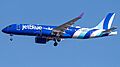 N3244J JFK Landing 31R B6 A220 371 New Colors Beacon Small