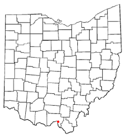 Location of Wheelersburg, Ohio