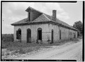 OLD COMMISSARY BUILDING, FROM SOUTH EAST. - Chewacla Limeworks, Limekiln Road, Chewacla, Lee County, AL HABS ALA,41-CHEWA,1-3