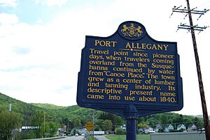 Port Allegheny south marker