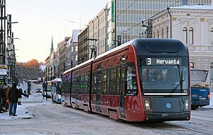 Raitiovaunu Hämeenkadulla