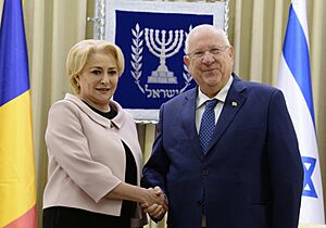 Reuven Rivlin at a meeting with Viorica Dăncilă, April 2018 (3549)