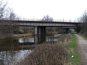 Rotherham - railway bridges over Navigation