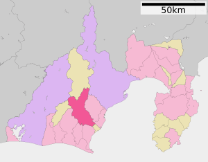 Location of Shimada in Shizuoka Prefecture