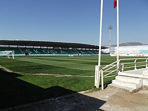 Skoda Xanthi Arena, pitch and secondary stand