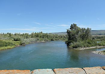St. Mary River in Montana between St Mary Lakes.jpg