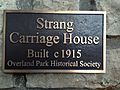 Strang Carriage House Plaque 2