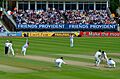 Swann bowling during the Third Test of the 2009 Ashes