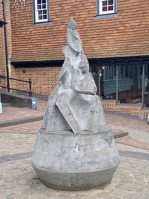 The Buskers (1993) by Carole Vincent, Cage Yard, Reigate, Surrey