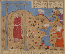 The Iranian prophet Mazdak being executed.png