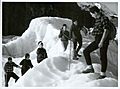 Tourists climbing Fox Glacier 1966 (25898945172)