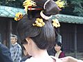 Traditional Japanese wedding hairstyle