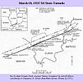 Tri-State Tornado trackmap (PAH)