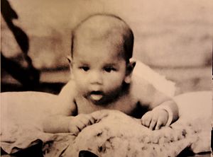 Tuanku Jaafar ibni Almarhum Tuanku Abdul Rahman at the age of 6 months, January 1923. Unknown photographer. The Tuanku Ja'afar Royal Gallery, Seremban