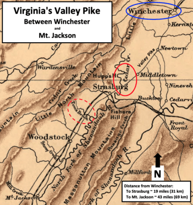 Virginia October 1864 Winchester - Mt Jackson