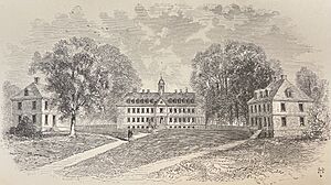 William and Mary College before the fire of 1859