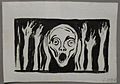 'The Scream', undated drawing Edvard Munch, Bergen Kunstmuseum