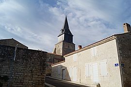 The church of Saint-Romain, in Curzon