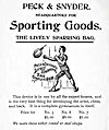1892 The Lively Sparring Bag - Peck & Snyder, New York - The Spalding Athletic Library
