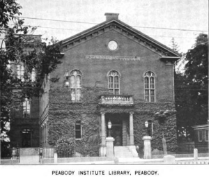1899 Peabody public library Massachusetts