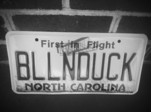 1981 North Carolina license plate Balloonduck
