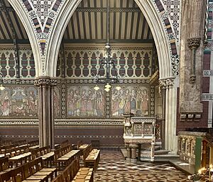 ASMS, north wall and pulpit