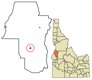 Location of Council in Adams County, Idaho.