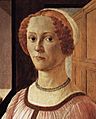 Alessandro Botticelli Portrait of a Lady (Smeralda Brandini) detail